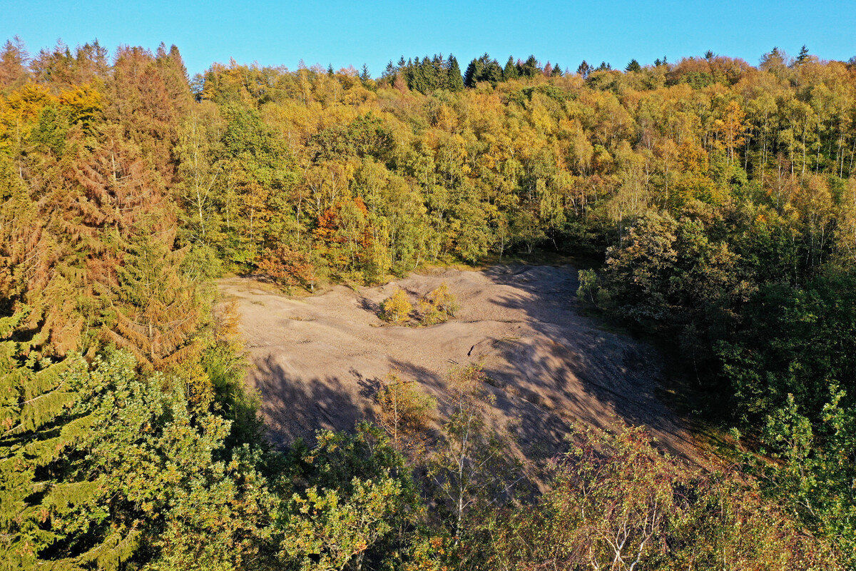 Blaue Halde der Grube Alte Mahlscheid