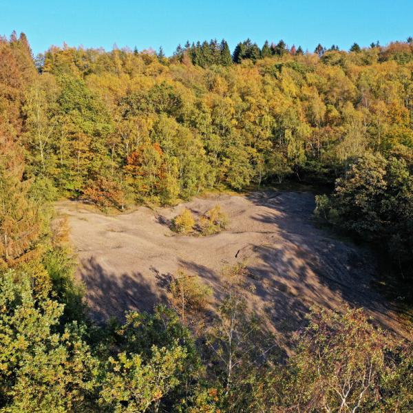 Blaue Halde der Grube Alte Mahlscheid